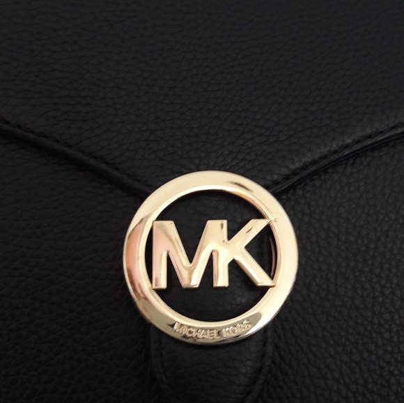 NWT MICHAEL KORS LEATHER VANNA LG SATCHEL HANDBAG - Picture 3 of 5